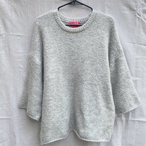 Catherine Malandrino Bell Sleeve Grey Sweater S